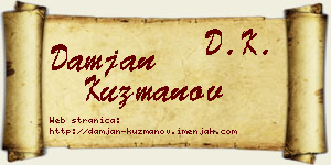 Damjan Kuzmanov vizit kartica